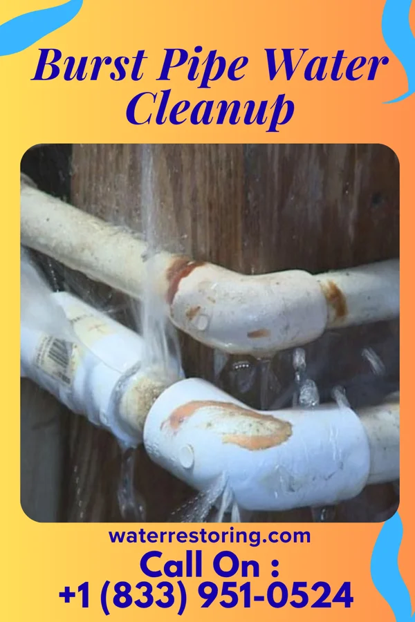 Burst Pipe Water Cleanup in Welch, OK